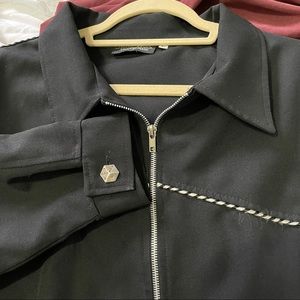 Lightweight Jacket with Dice Buttons